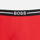 BOSS Bodywear Men's 3-Pack Organic Cotton Trunks - Black/Red/Black - M