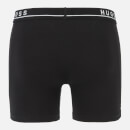 BOSS Bodywear Men's 3-Pack Boxer Briefs - Black/Charcoal/Navy - S