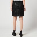 KARL LAGERFELD Women's Sparkle Boucle Skirt - Black