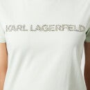 KARL LAGERFELD Women's Kandy Krush Logo T-Shirt - Green - XS