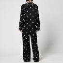 KARL LAGERFELD Women's All-Over Ikonik Pyjama Set - Black - XS
