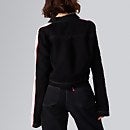 Women's Half Zip Cropped Shirt Black