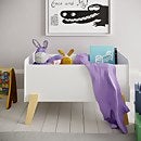 White toy top box homebase