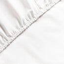 ïn home 200 Thread Count 100% Organic Cotton Fitted Sheet - White - Single