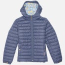 Barbour Girls' Cranmore Hooded Quilted Jacket - Summer Navy/Folky Floral -  12-13 Years