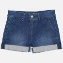 Barbour Girls' Essential Denim Shorts - Authentic Wash -  8-9 Years