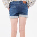 Barbour Girls' Essential Denim Shorts - Authentic Wash -  8-9 Years