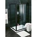 Noir 1400mm Black Shower Enclosure Sliding Door