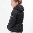 Barbour International Girls' Silverstone Quilted Jacket - Black - 12-13 Years