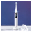 Oral-B iO 8 Elektrische Zahnbürste, Reiseetui, white alabaster