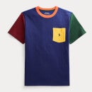 Ralph Lauren Boys' Colour Block T-Shirt - Fall Royal Multi