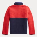 Ralph Lauren Boys' Colour Block Fleece - Red Multi - 10-12 Years