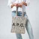 A.P.C. Women's Lou Zebra Tote Bag - Bicolore