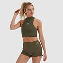 Sveti Cropped Vest Khaki