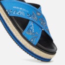 KENZO Women's Cross Micro Espadrille Sandals - Royal Blue