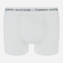 Tommy Hilfiger Men's 3-Pack Essential Logo Waistband Boxer Briefs - White/Desert Sky/Primary Red