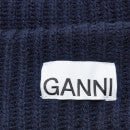 Ganni Women's Rib Knit Beanie - Sky Captain