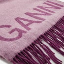 Ganni Women's Wool Mix Scarf - Moonlight Mauve