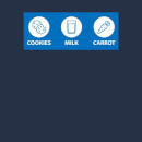 NHS Covid Christmas Cookies Milk Carrot Pull Unisexe - Bleu Marine