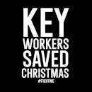 Key Workers Saved Christmas Unisex Christmas Jumper - Black