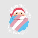 LGBTQ+ Trans Positive Christmas Unisex Christmas Jumper - Grey