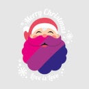 LGBTQ+ Bisexual Christmas Love Unisex Christmas Jumper - Grey