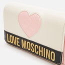 Love Moschino Women's Heart Tri Colour Bag - Multi Pink