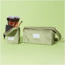 The Flat Lay Co. Open Flat Box Bag - Green Velvet