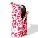 The Flat Lay Co. Standing Brush Case - Pink Leopard