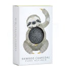 The Konjac Sponge Company Konjac Mini Pore Refiner Rainforest Sloth Bamboo Charcoal