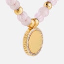 Joma Jewellery Women's Wellness Gems Rose Quartz Bracelet - Gold/Pink