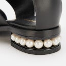 Nicholas Kirkwood Women's 25mm Casati Leather Triple Strap Sandals - Black - UK 3