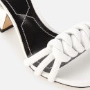 Nicholas Kirkwood Women's 90Mm Lexi Leather Knot Heeled Sandals - White - UK 3