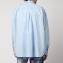 Our Legacy Men's Borrowed Shirt - Blue/Rose Olden Stripe - 52/XL