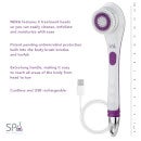 Spa Sciences NERA- 3-in-1 Shower Body Brush with USB - White