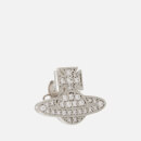 Vivienne Westwood Women's Romina Pave Orb Earrings - Platinum/White