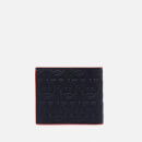Salvatore Ferragamo Men's Embossed Wallet - Black/Candy Red