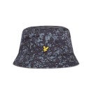 Cotton Twill Bucket Hat - Navy Earth Print
