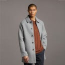 Flecked Wool Mac - Mid Grey Marl