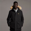 Winter Weight Micro Fleece Lined Parka - Jet Black
