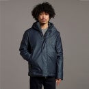 Black Eagle Hooded Matte Jacket - Dark Navy
