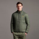 Block Quilted Jacket - Cactus Green