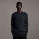 Brushed Argyle Jumper - Dark Navy