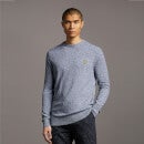 Boucle Mottled Jumper - Dark Navy/ White