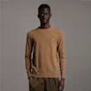 Boucle Mottled Jumper - Olive/ Tan