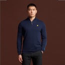 Branded 1/4 Zip Pullover - Navy