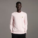 Cotton Merino Crew Jumper - Light Pink