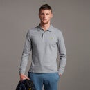 LS Polo Shirt - Mid Grey Marl