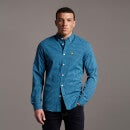LS Slim Fit Gingham Shirt - Yale Blue/ Navy