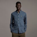Regular Fit Light Weight Oxford Shirt - Slate Blue/ Dark Navy